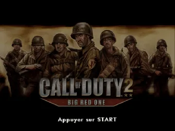 Call of Duty 2 - Big Red One screen shot title